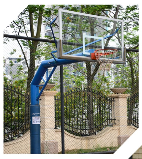 不拆式埋地籃球架